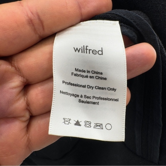 Aritzia Wilfred Chevalier Jacket blazer Black 6 Open Front - Picture 8 of 12